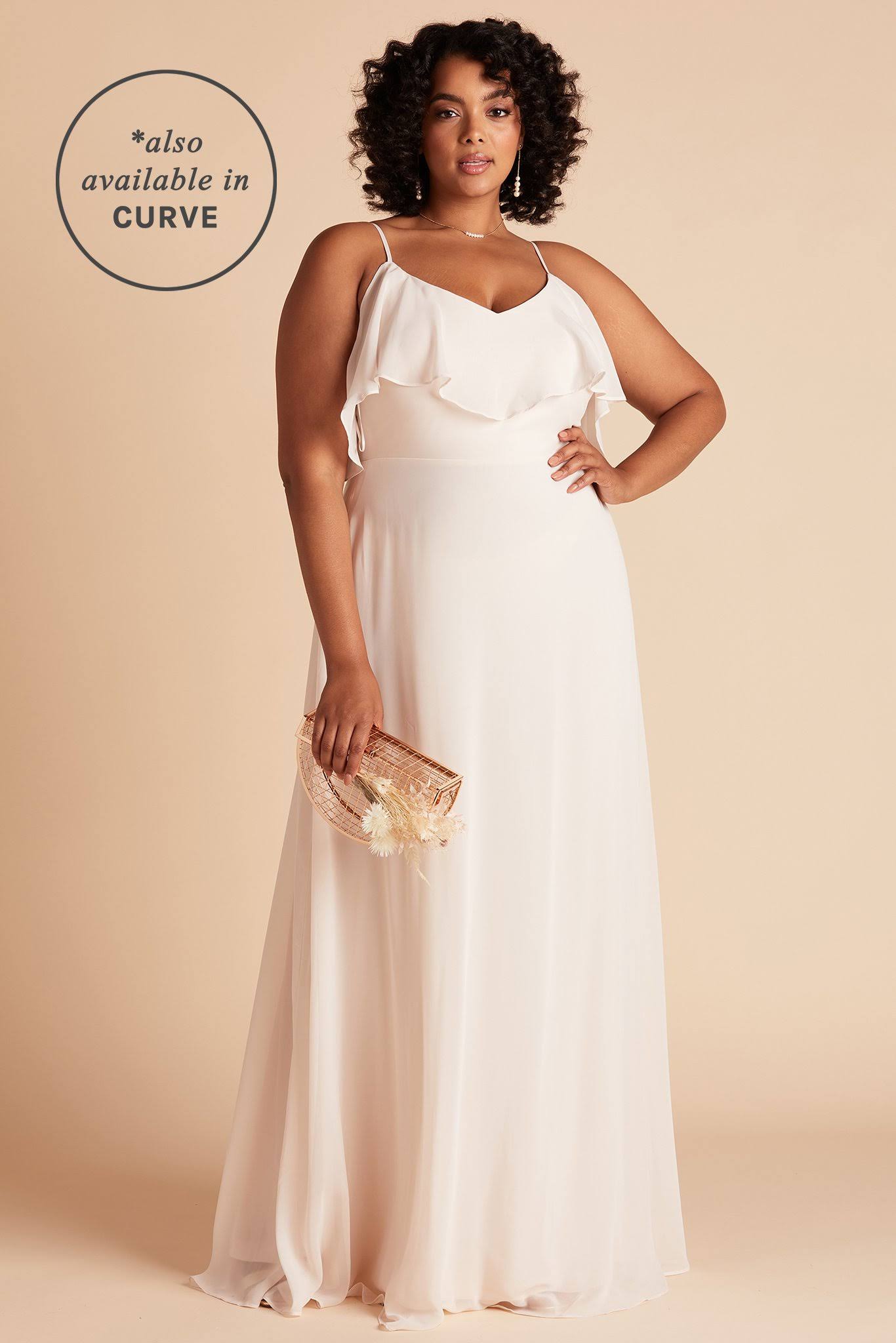 Birdy Grey Jane Convertible Chiffon Bridesmaid Dress in Champagne XXL / Champagne