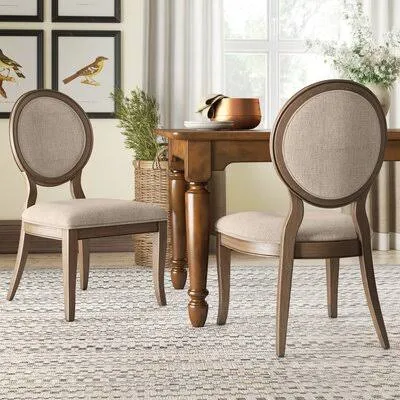 Lirette King Louis Back Side Chair Birch Lane Upholstery Color: Rustic Oak