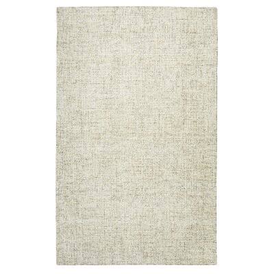 Kerley Hand-Tufted Wool Beige Area Rug Rug Size: Rectangle 8& x 10&