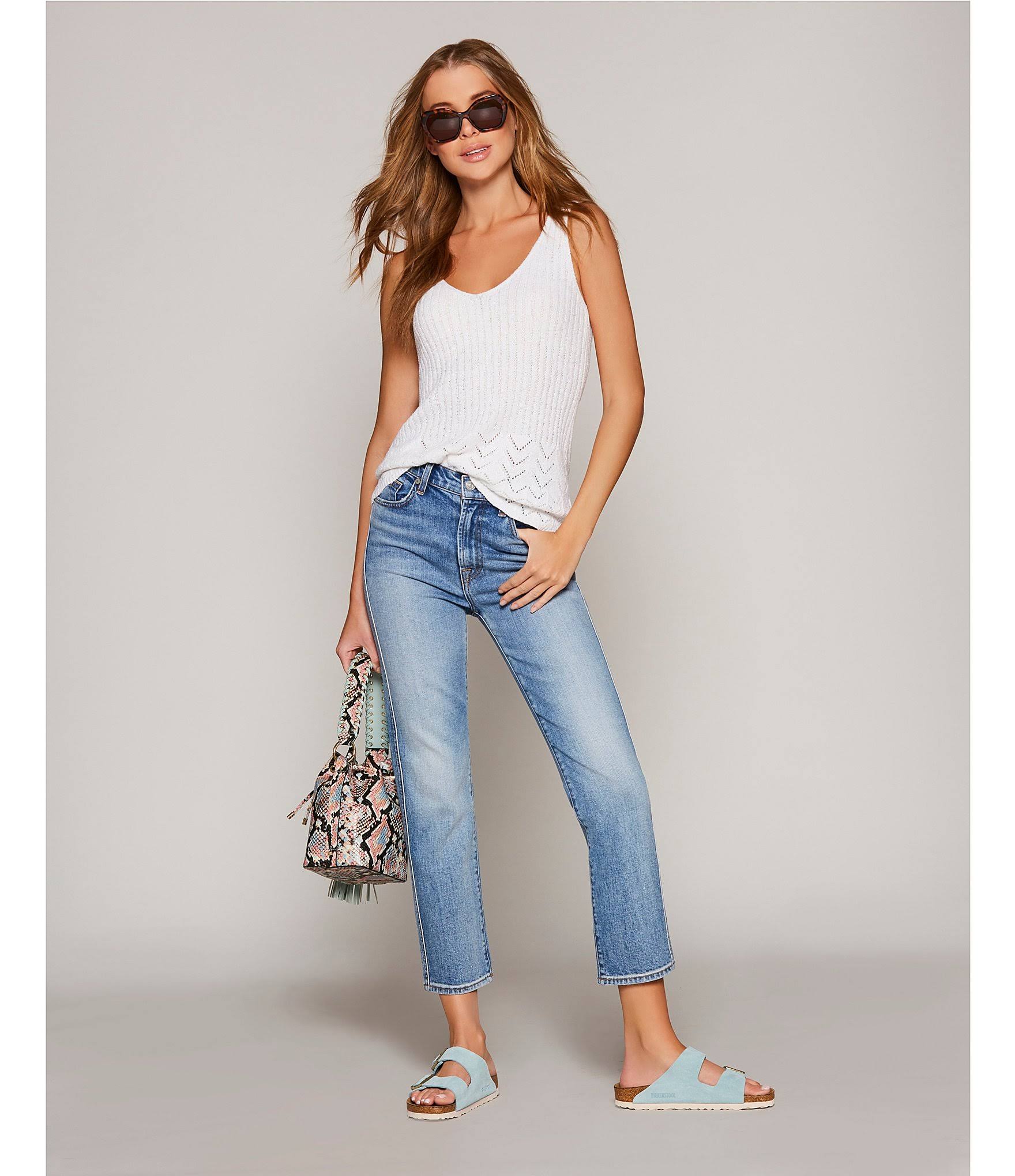 Birkenstock Women's Arizona Soft Footbed Sandals, Blue