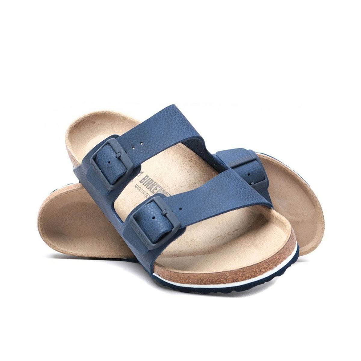 Birkenstock Arizona Birko Flor Regular Sandals - Desert Soil Blue