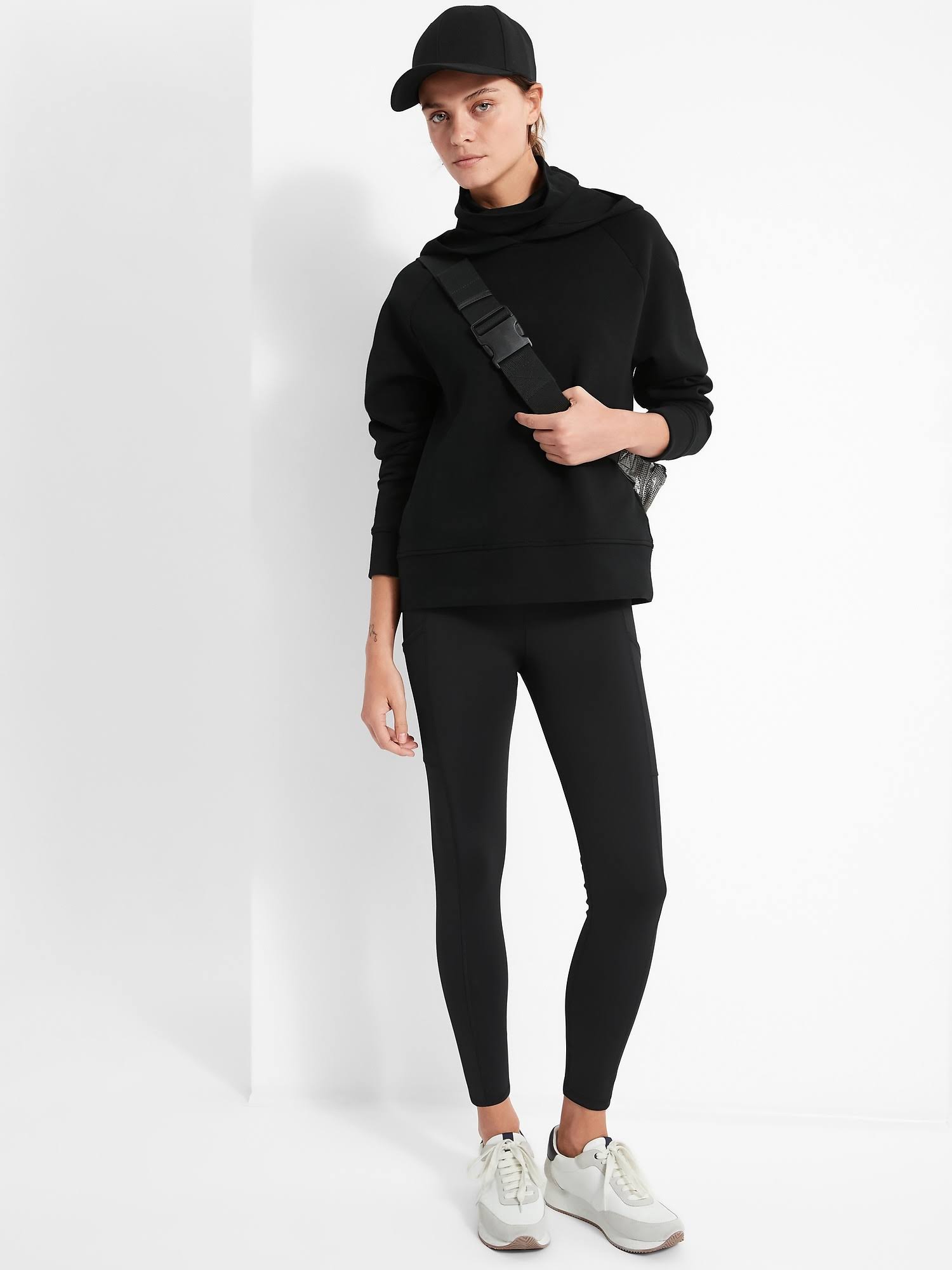 Banana Republic Women's on The Go 7/8 Legging Black Size XL