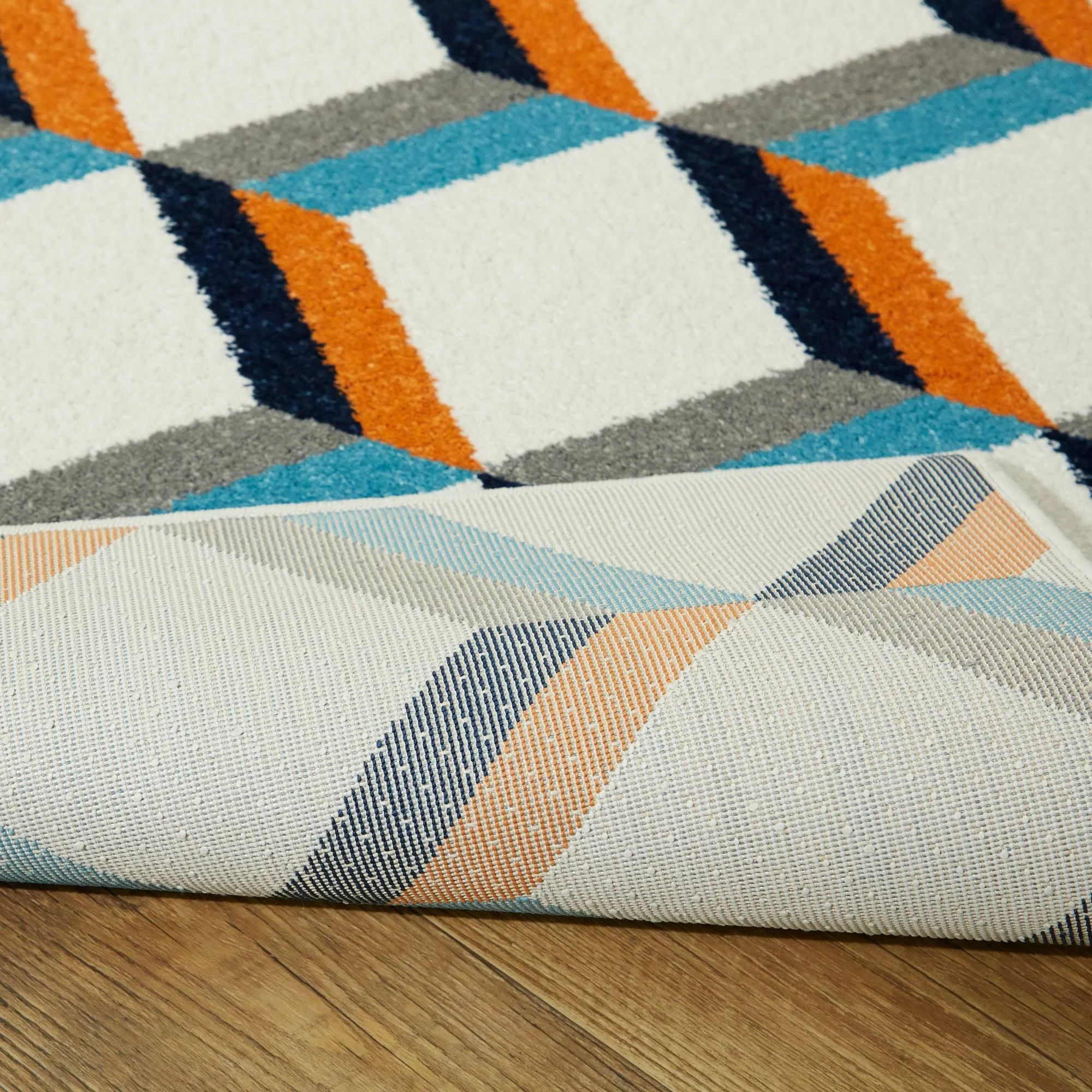 Balta Riley Geometric Blue 5 ft. x 7 ft. Area Rug