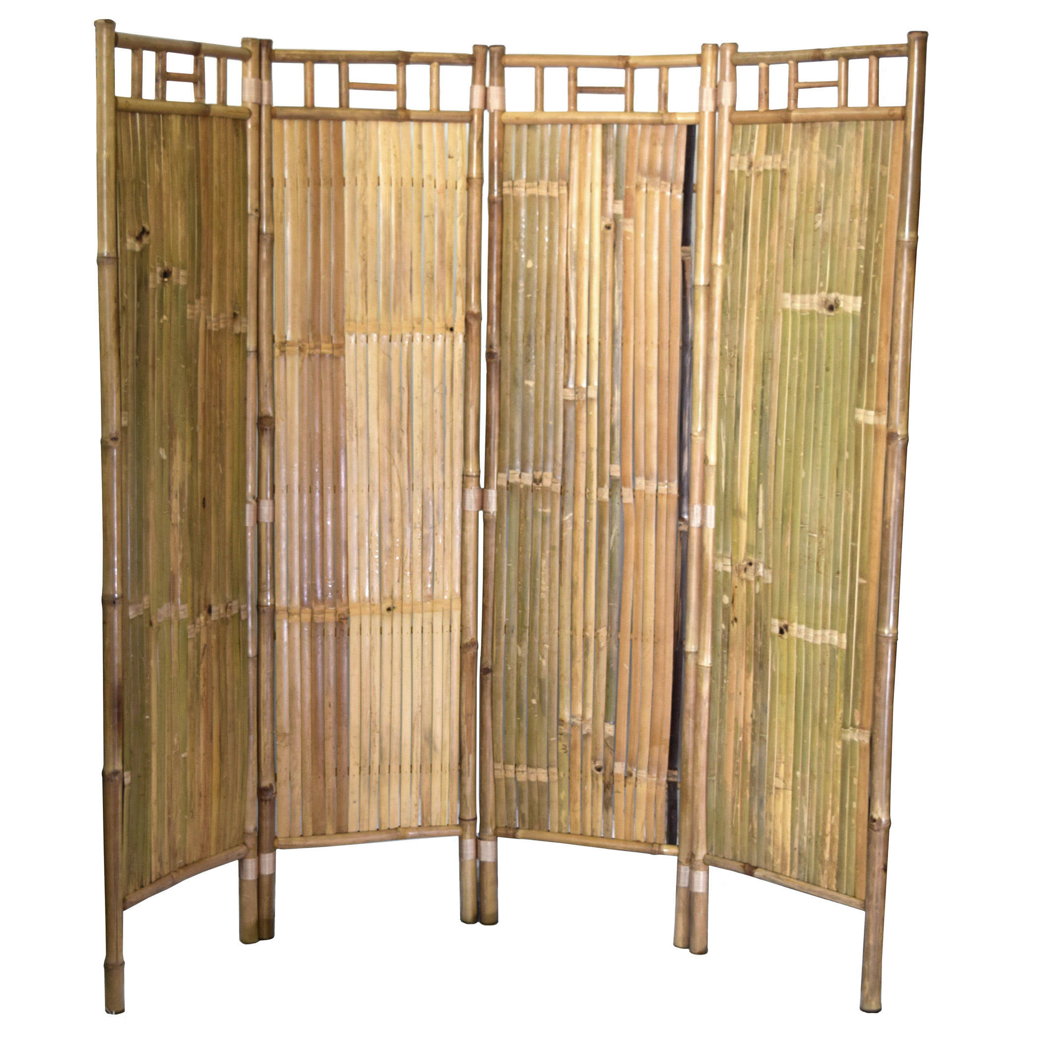 Bamboo54 Bamboo Screen 4-Panel Room Divider