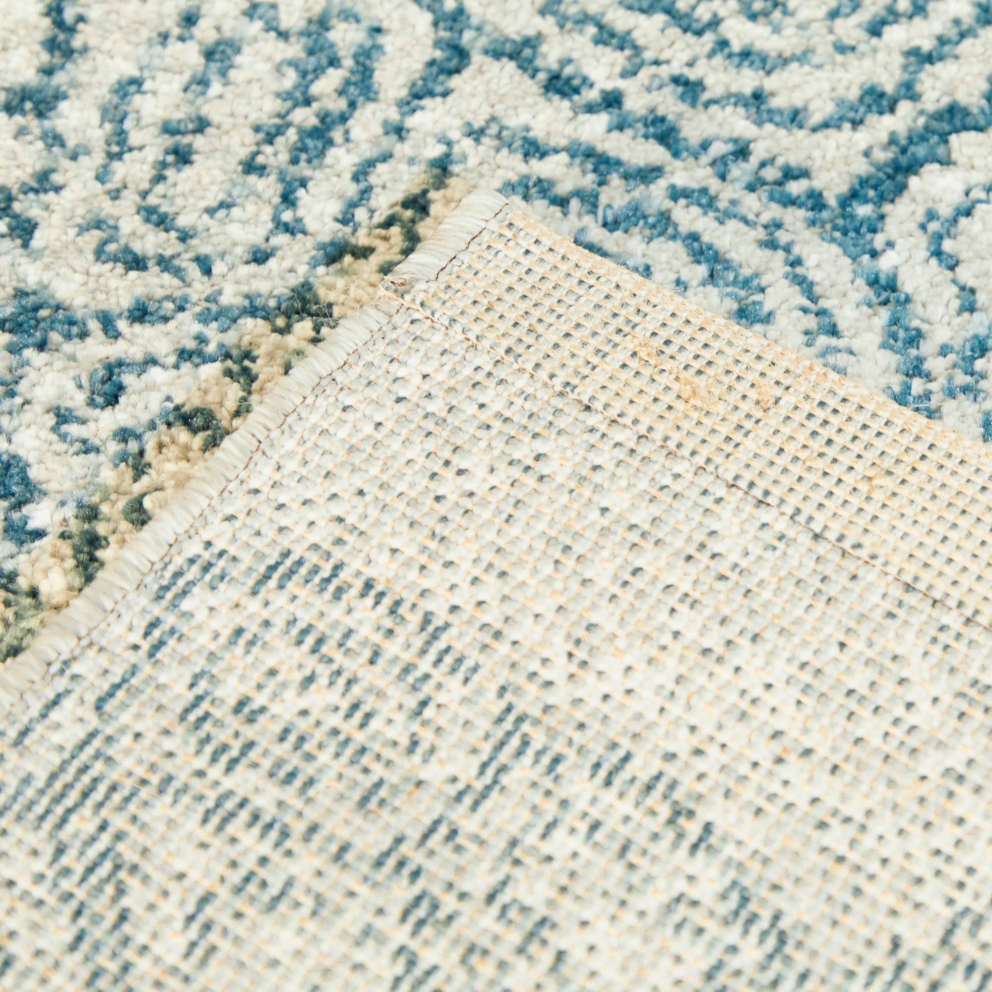 Folse Coastal Turtle Area Rug - Blue - 7&10x22 x 10&