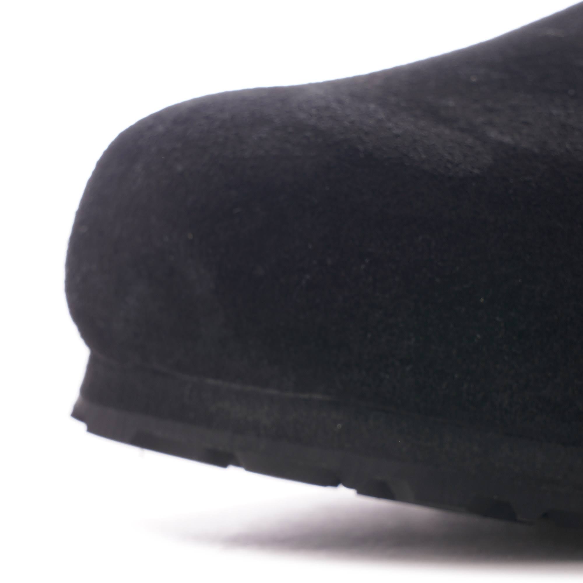 Birkenstock London Suede Leather Shearling Black Low Shoes