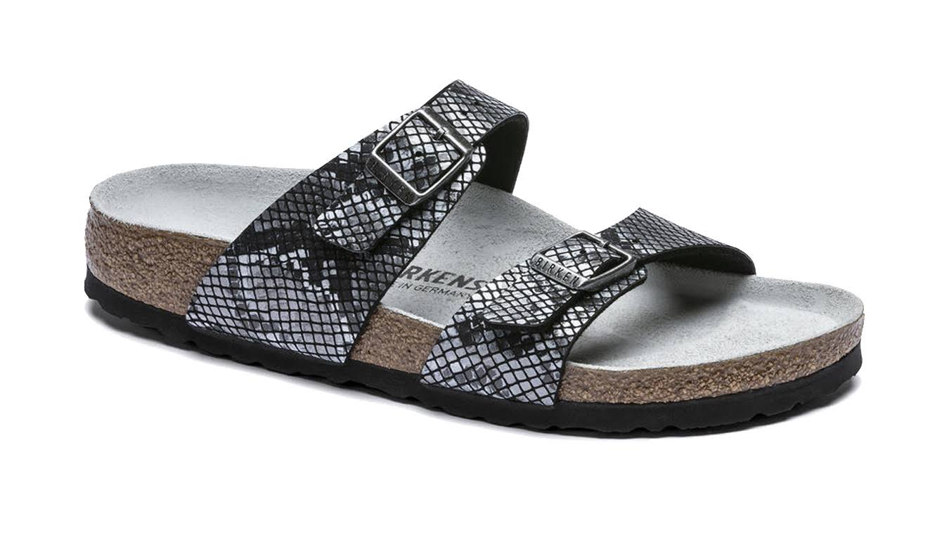 Birkenstock W Sydney MF - Python Black - US 8 - Women