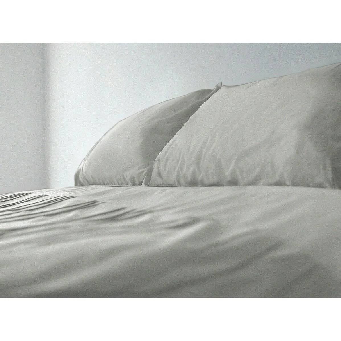 doreki Luxury Stay Cool 1800 Count Bed Sheet Set Bamboo Feel Deep Pocket - Grey - Queen