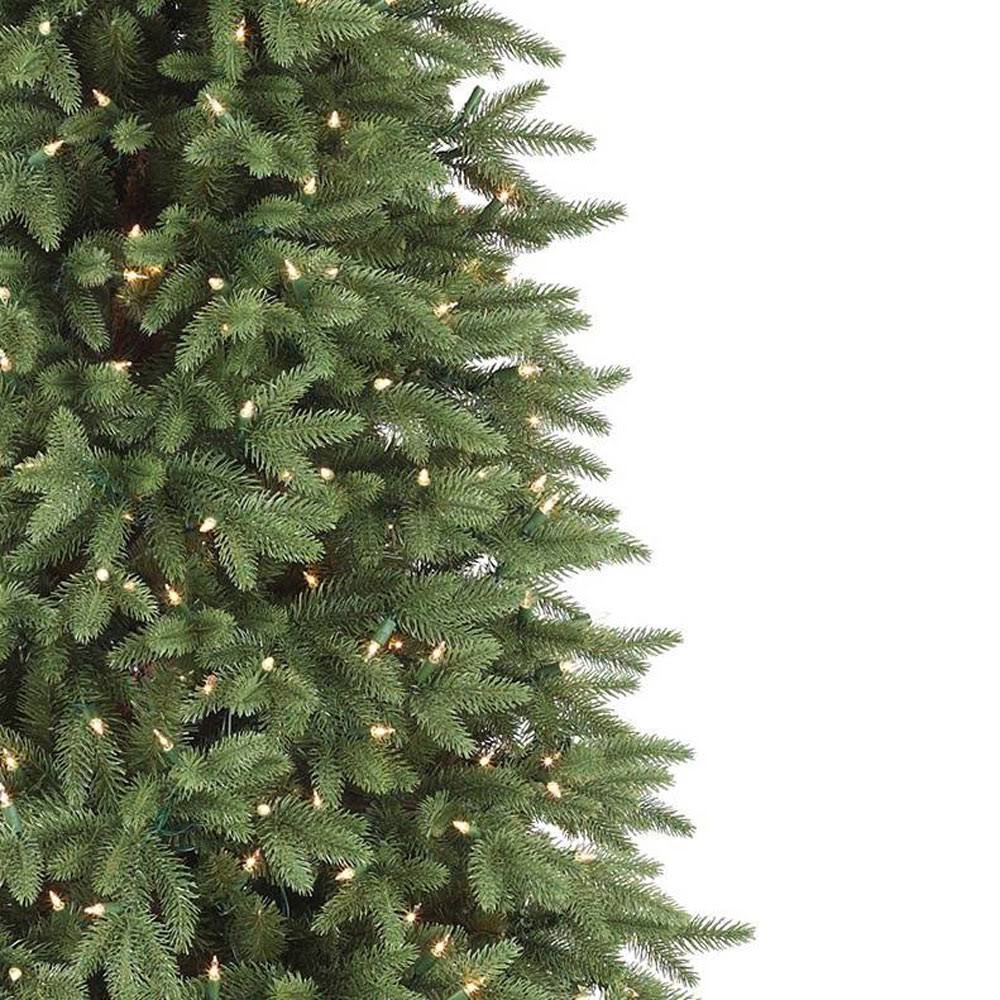 Balsam Hill Stratford Spruce 7.5 Foot Artificial Christmas Tree w/ White Lights, Green