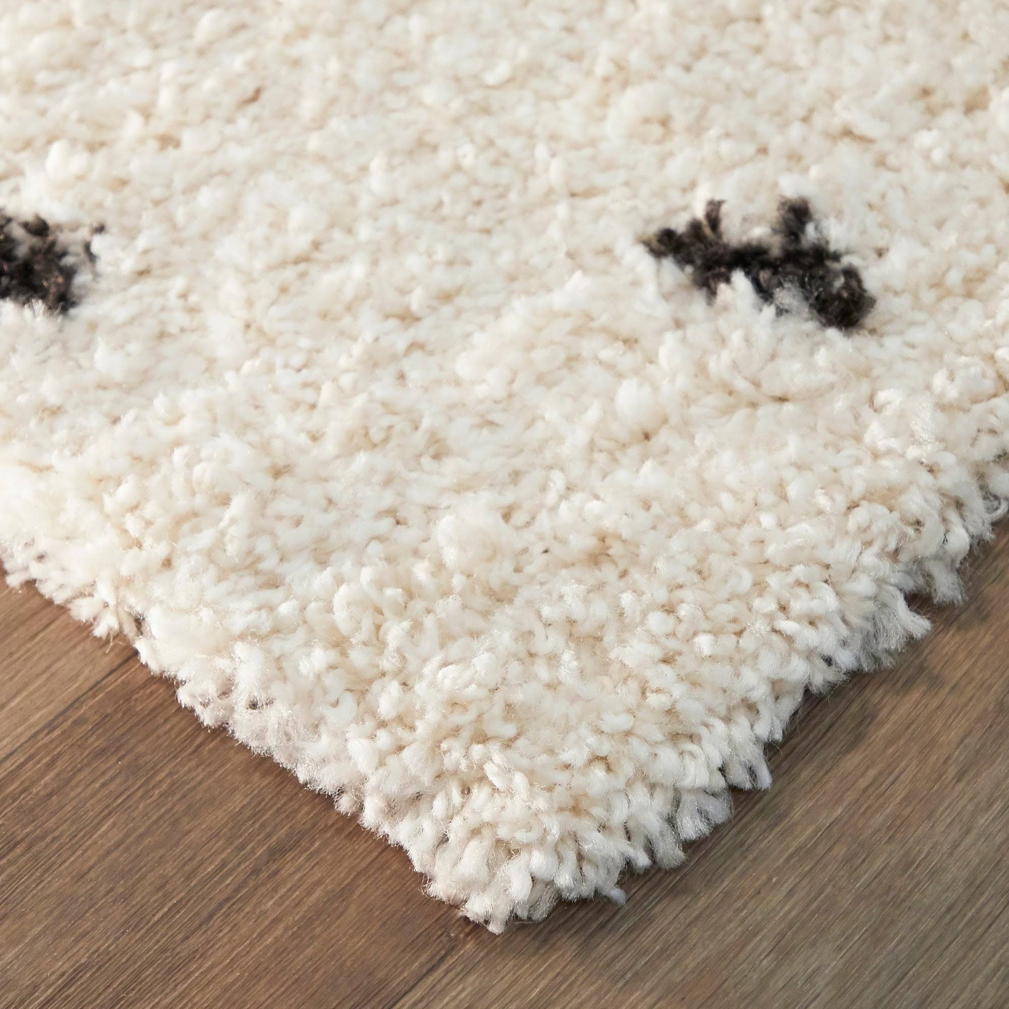 BALTA Taylor Yellow 5 ft. x 7 ft. Trellis Shag Area Rug