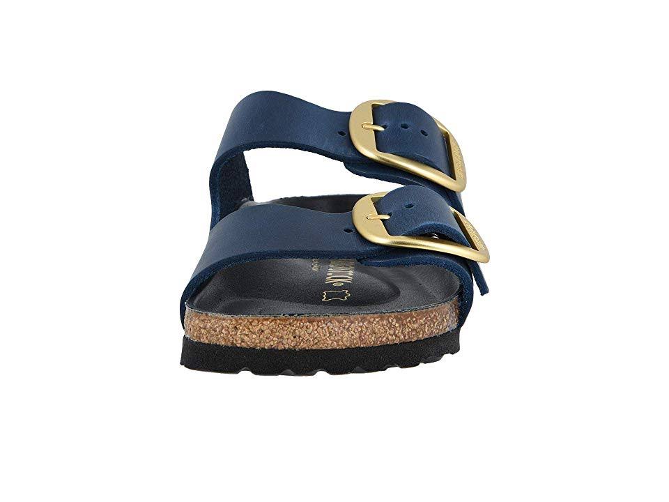 Birkenstock Arizona Big Buckle Women's Shoes Blue Oiled Leather : 36 (US Women's 5-5.5) Narrow