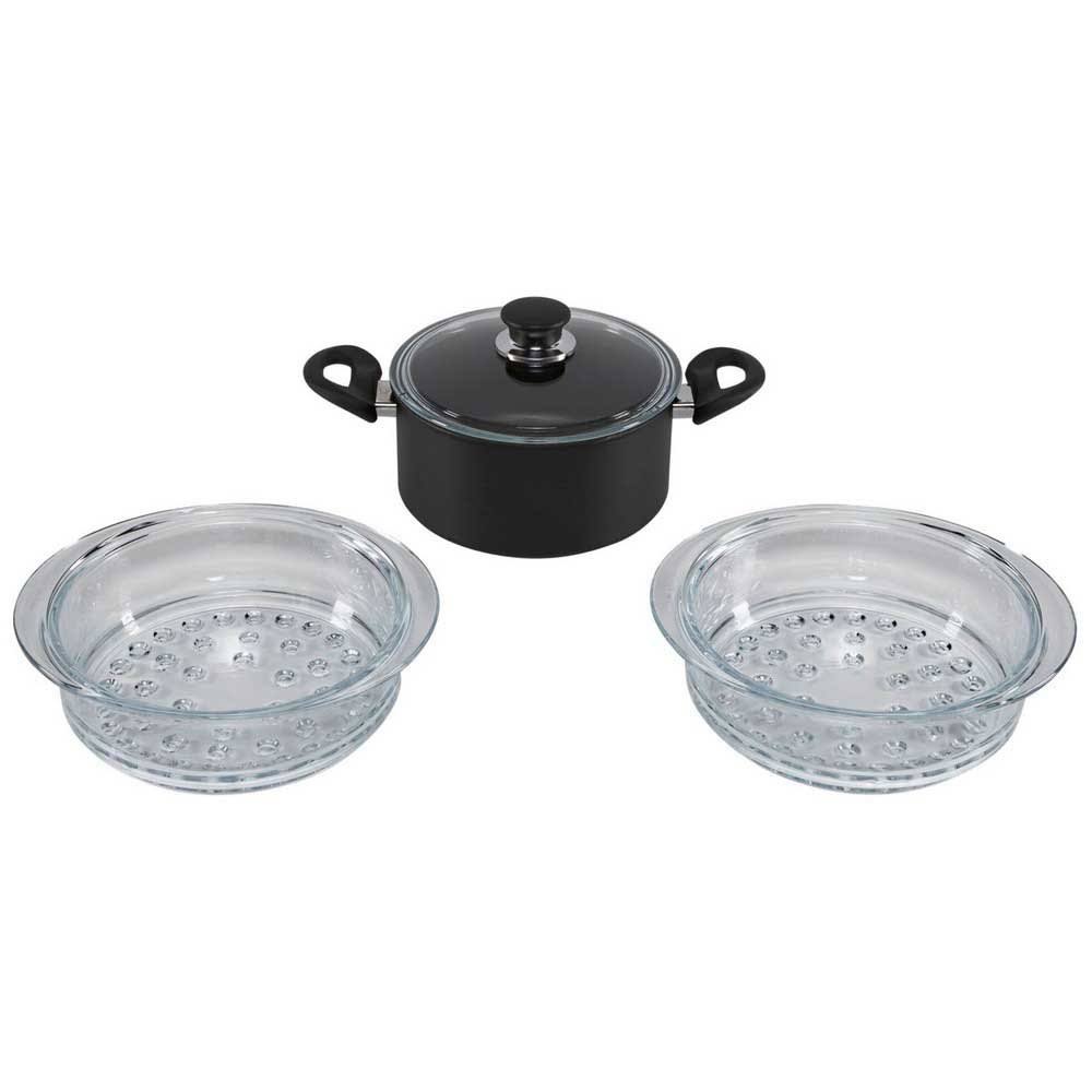Ballarini 8225IH.20 GLI Speciali Cuocivapore Glass Steamer Set