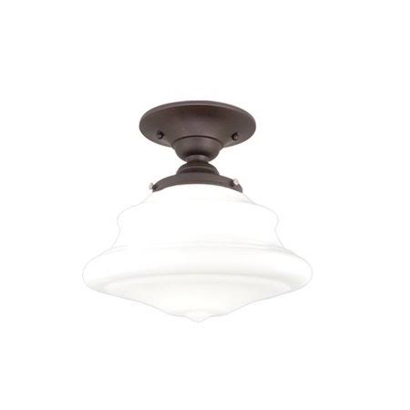 Gracie Oaks Miranda 1-Light Semi Flush Mount Fixture Finish: Old Bronze