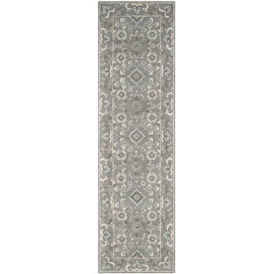 Alcott Hill Kilbourne Hand-Tufted Gray Area Rug