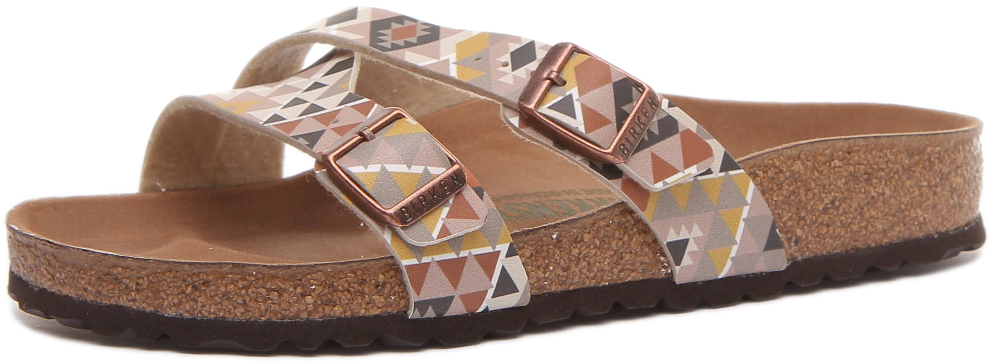 Birkenstock Women's Yao Balance Birko-Flor Sandals Ethno Mocha 3.5