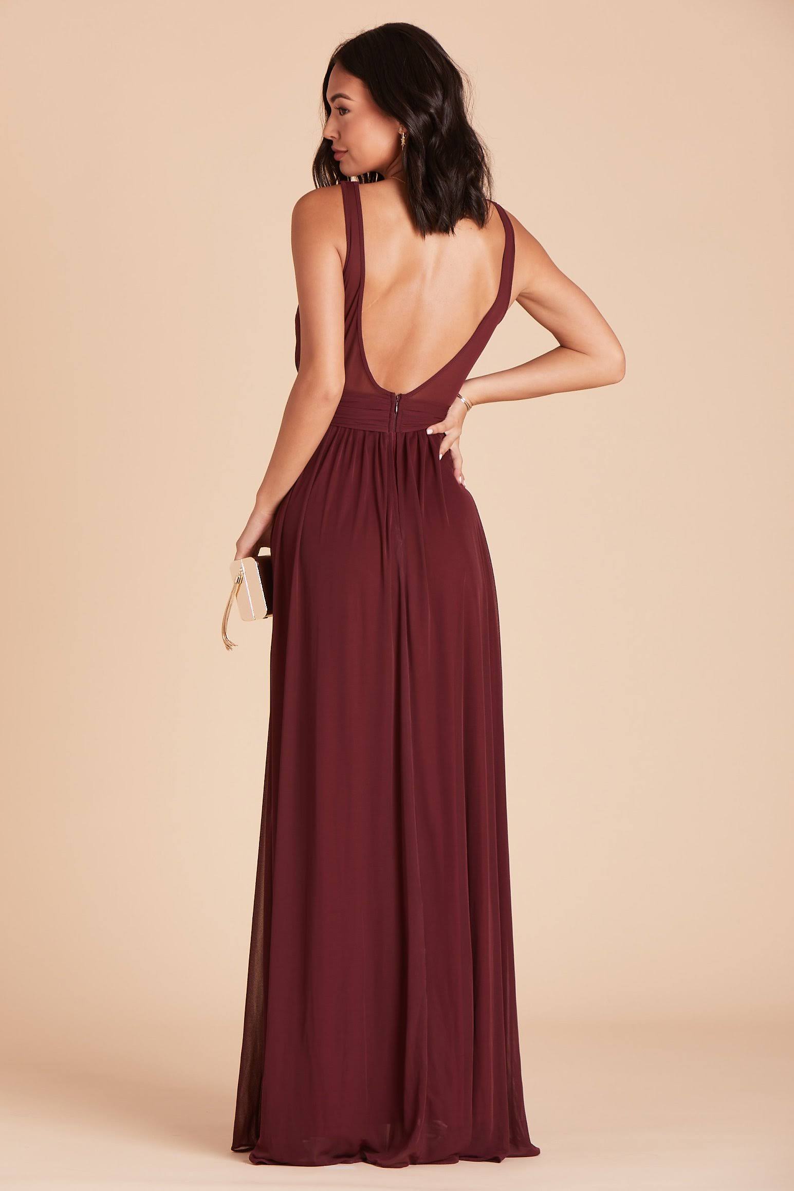 Birdy Grey Jan Bridesmaid Dress in Cabernet S / Cabernet