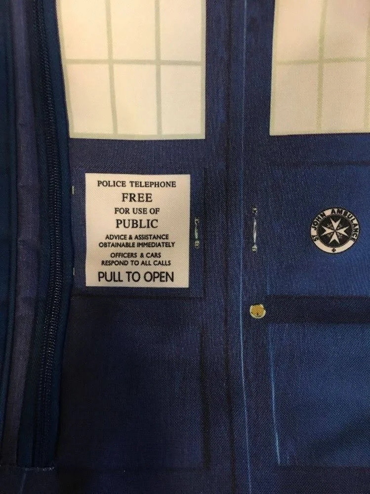 Bioworld Dr. Who Tardis Zipper Backpack