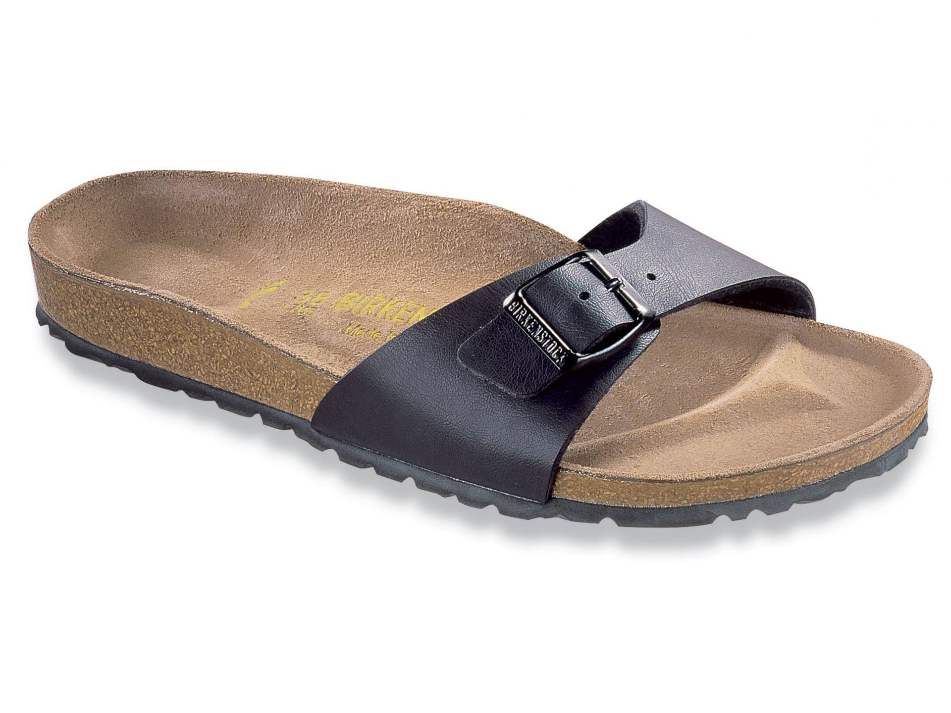 Birkenstock Women's Madrid Birko-Flor, Size: 38 N, Black