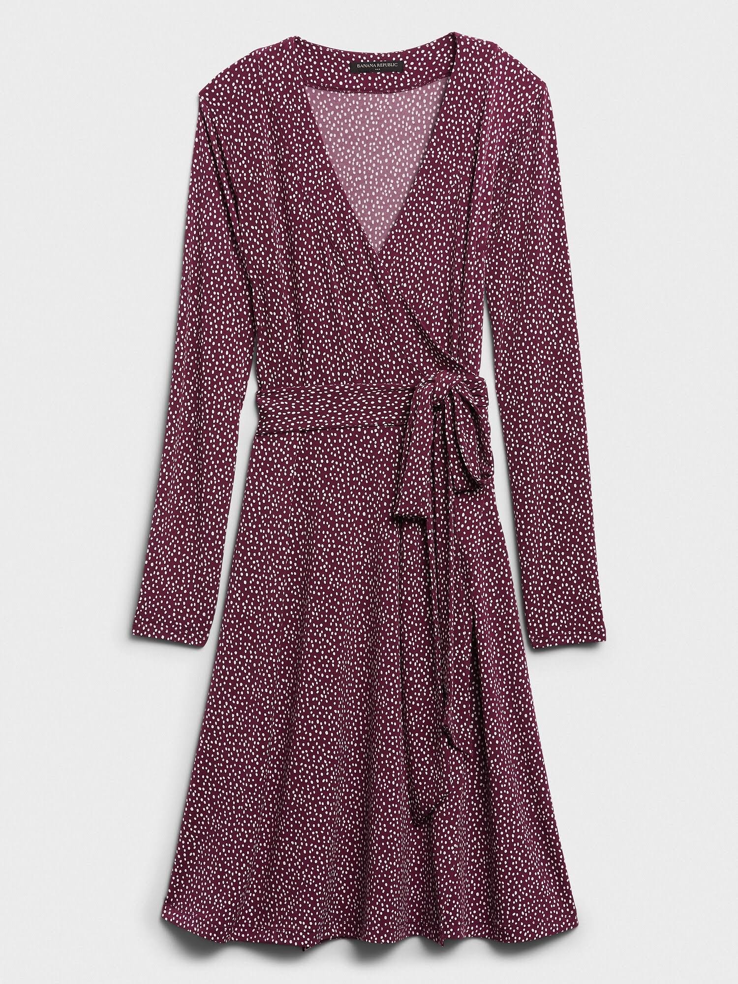 Women's Knit Wrap Dress Beet Root