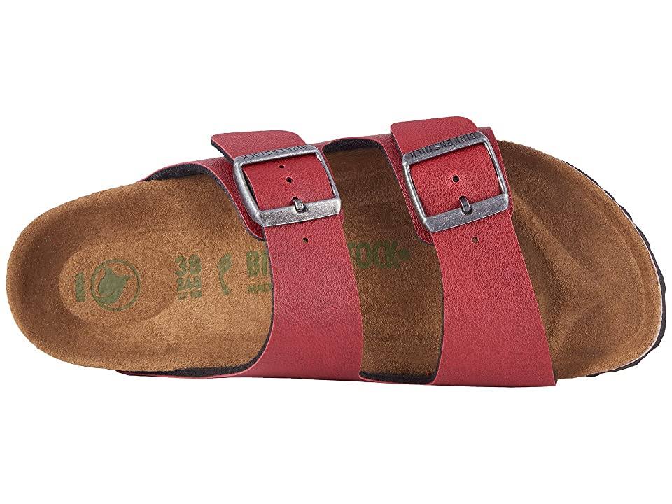 Birkenstock Arizona Vegan Bordeaux Pull Up Birko-Flor / 39 / Narrow