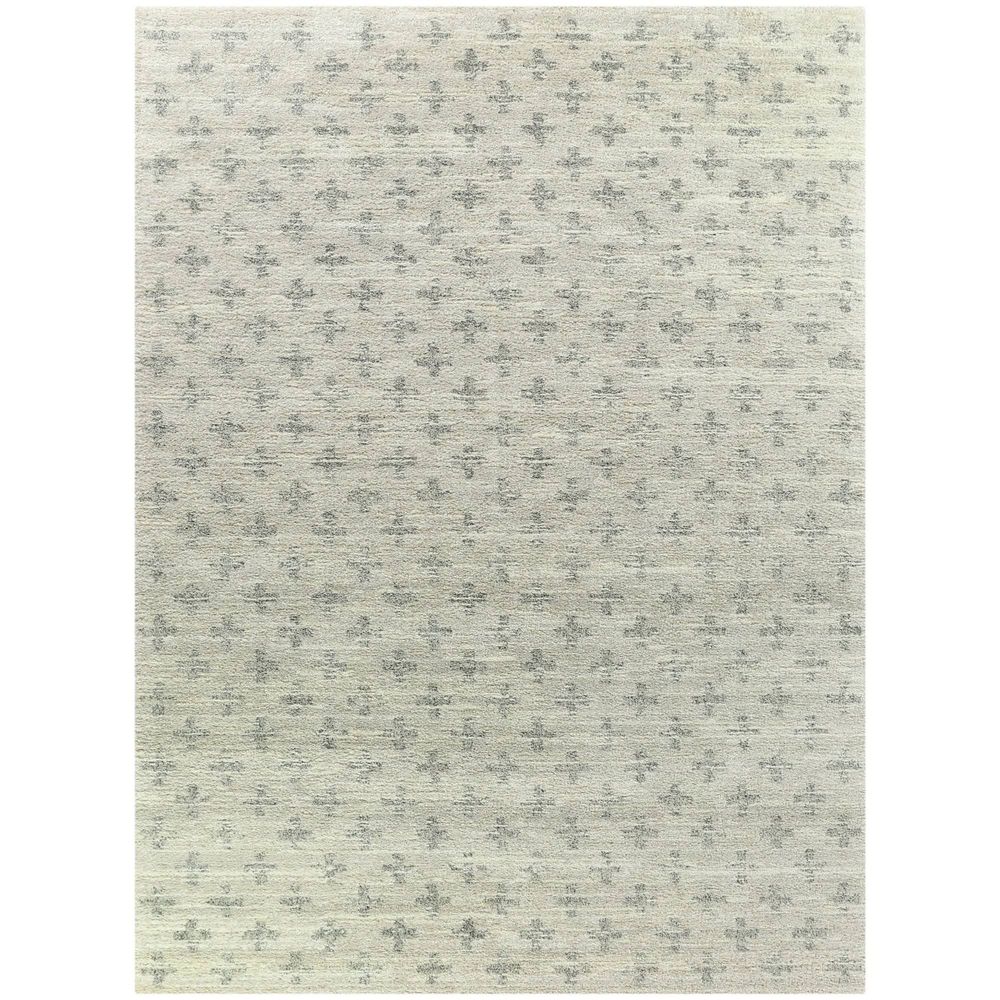 Balta Dionne Light Grey 5 ft. x 7 ft. Geometric Shag Area Rug