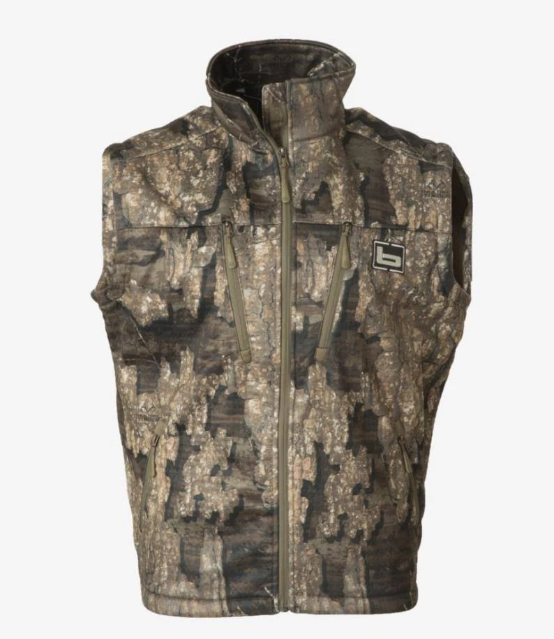 Banded Mid Layer Fleece Vest, Mens, Realtree Timber, Small