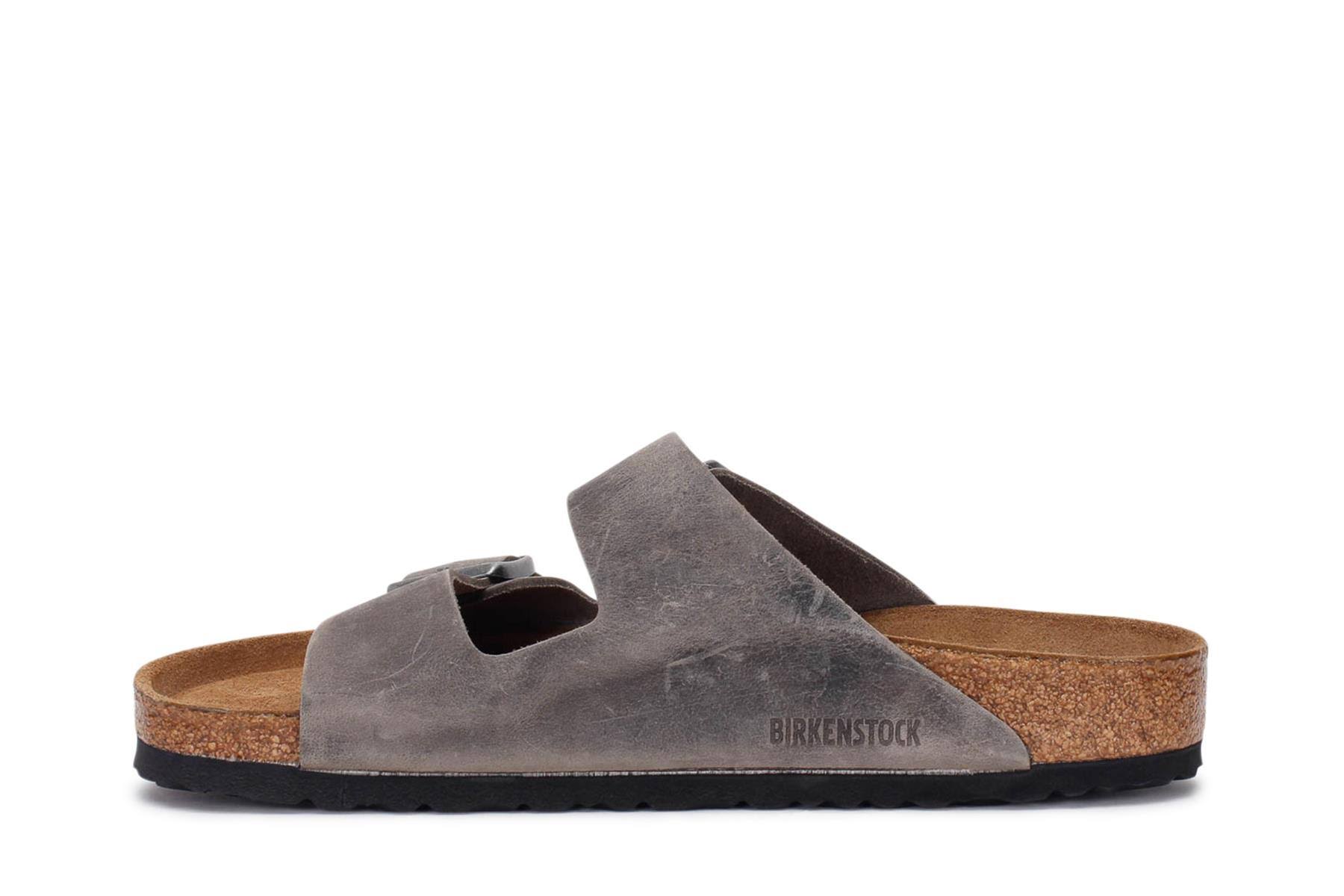 Birkenstock Arizona Soft Footbed Oiled Leather, Iron / 41
