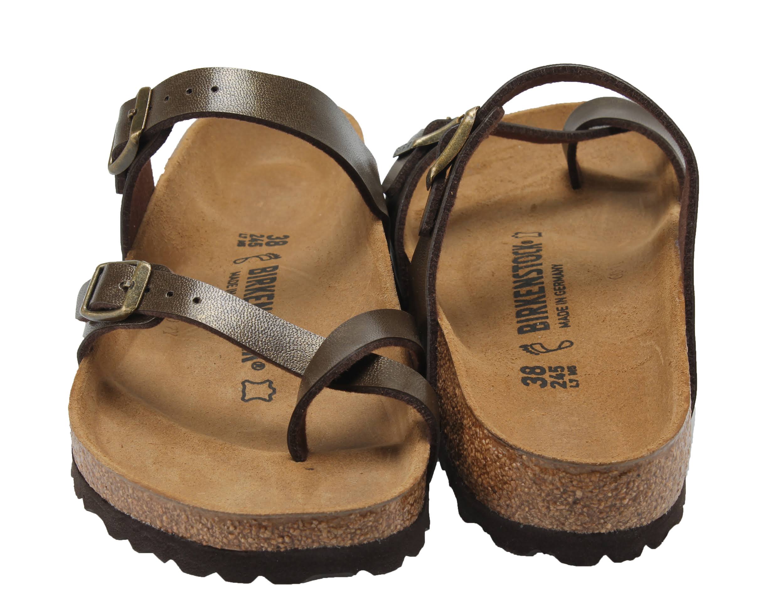 Birkenstock Women's Mayari Sandal - 37 Narrow - Golden Brown Birko-Flor