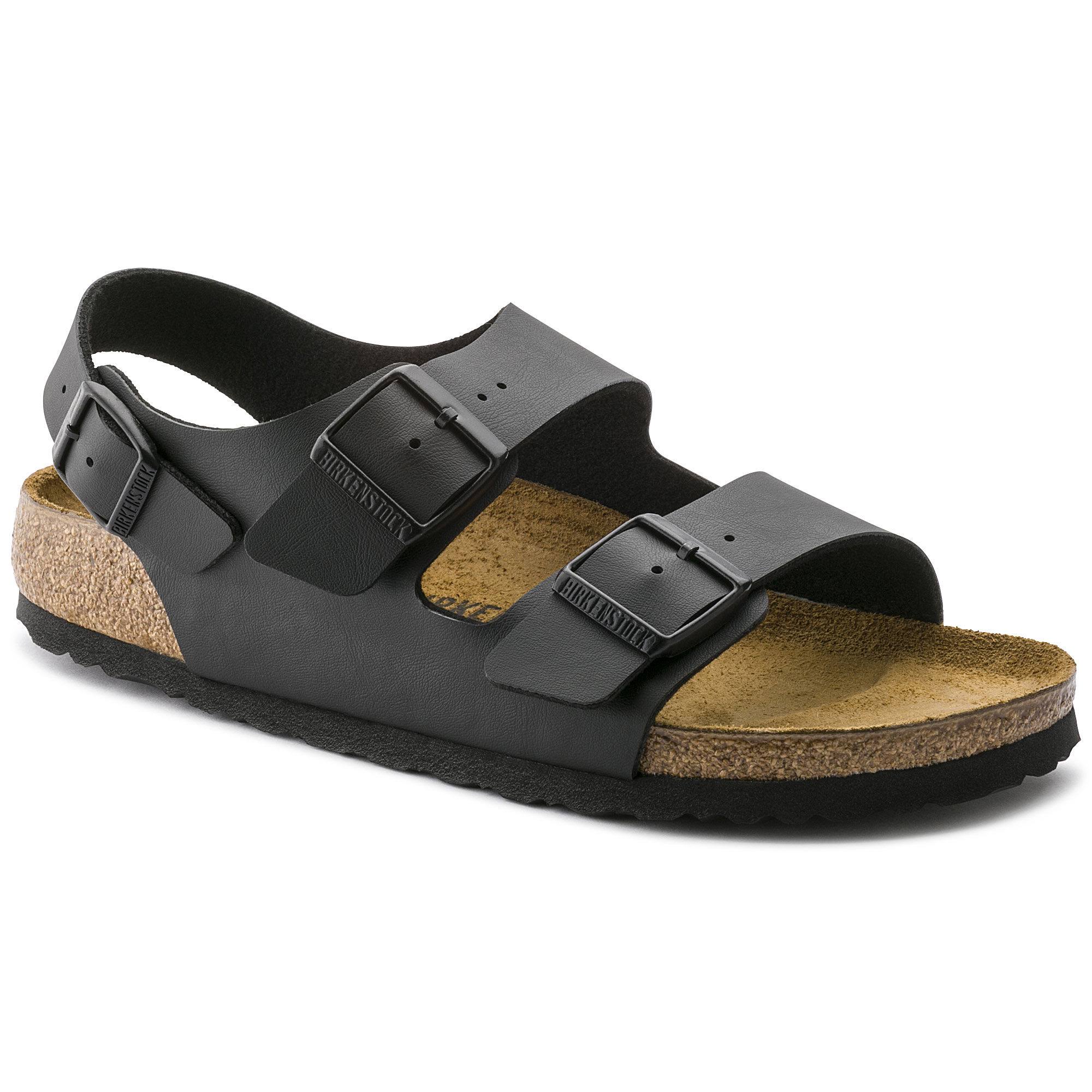 Birkenstock Milano Birko Flor Sandals - Black