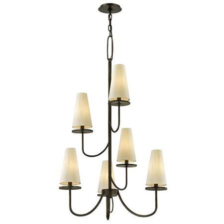 Beyer 6-Light Shaded Chandelier Tiered Chandelier Finish: Bronze