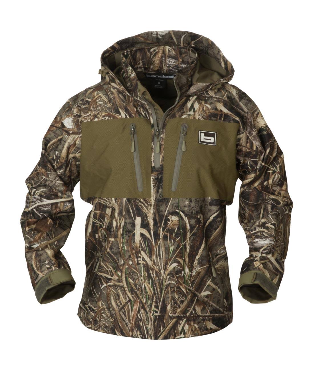 Banded Quarter Zip Waterproof Hooded Pullover