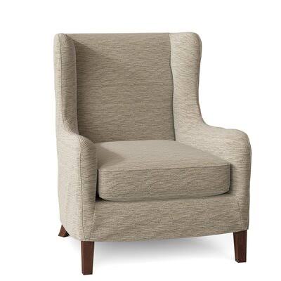 Birch Lane Adamstown 33x22 Wide Wingback Chair Body Fabric: Vault Pearl