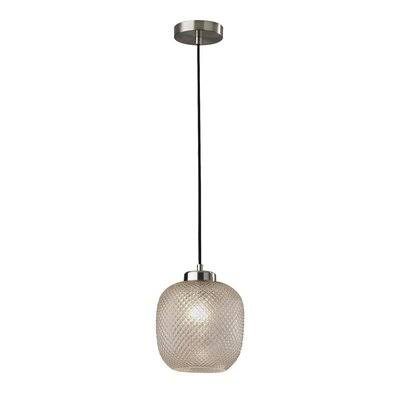 Lenora 1 - Light Single Jar Pendant Finish: Cream/Chrome