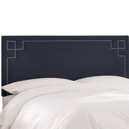 Diego Upholstered Panel Headboard Size: King, Upholstery Color: Navy