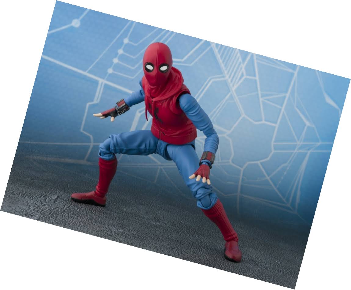Spider-Man Homecoming: Spider-Man Home Made Suit Ver & Tamashii Option ACT Wall S.H.Figuarts