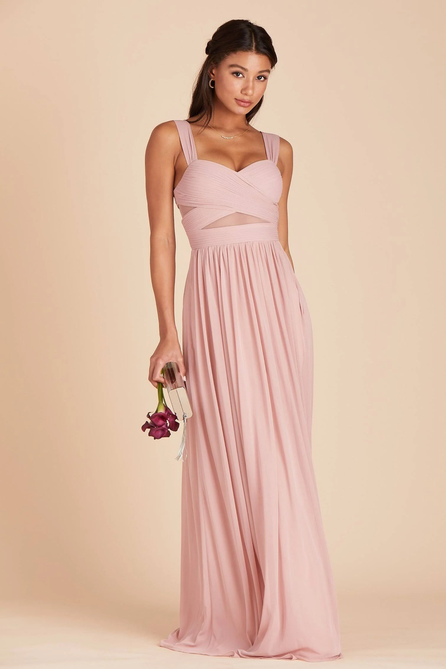Birdy Grey Elsye Bridesmaid Dress in Rose Quartz S / Rose Quartz