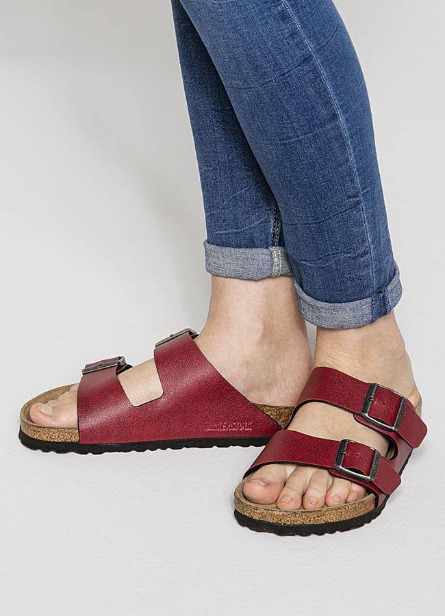 Birkenstock Women's Arizona (40 Bordeaux Pull Up)