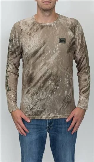 Banded Performance Adventure Mock Neck Shirt Green Large