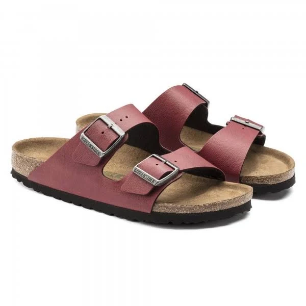 Birkenstock Arizona Vegan, Birko-Flor, Pull Up Bordeaux