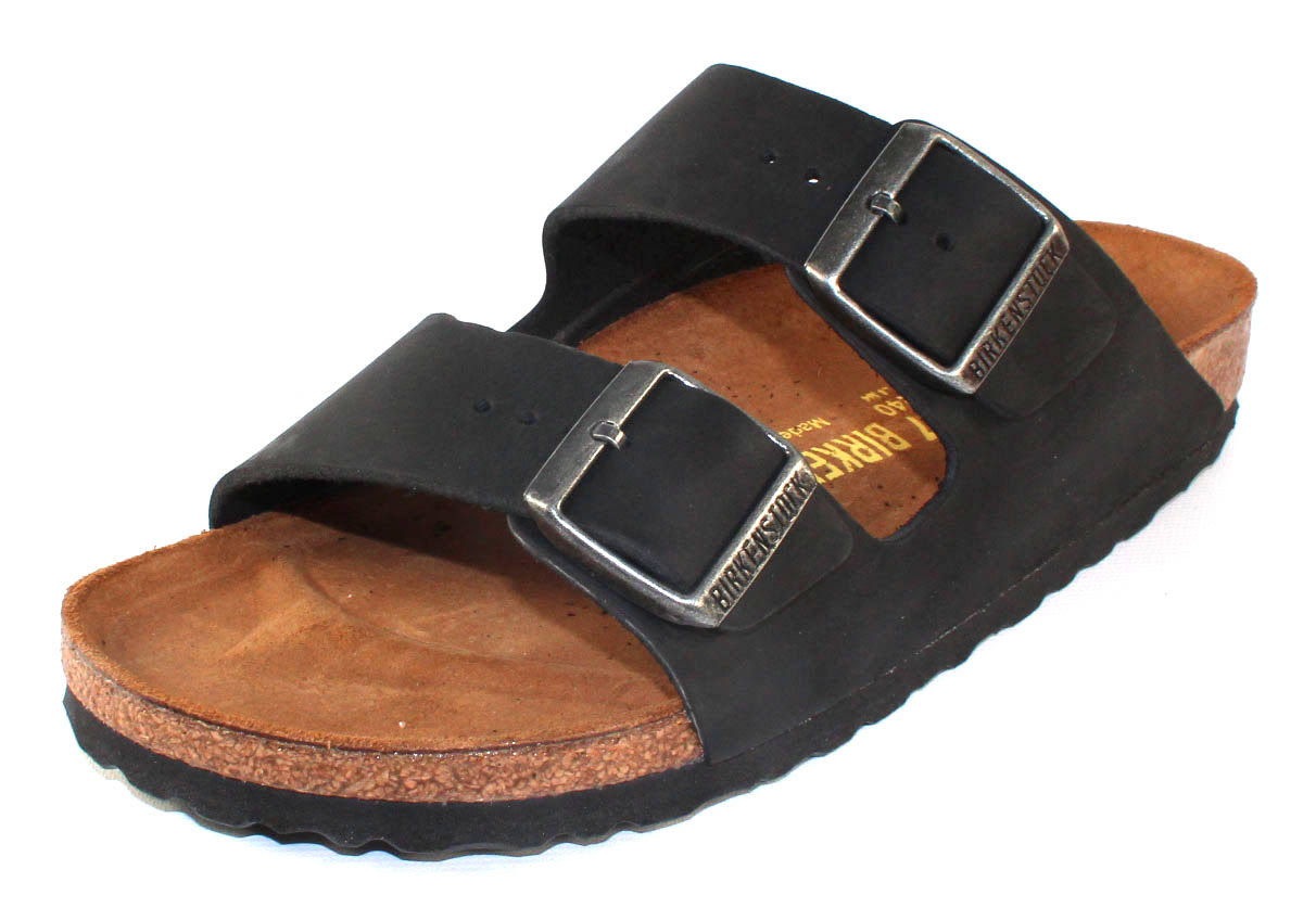 Birkenstock Arizona - Black Oiled Leather Size 42