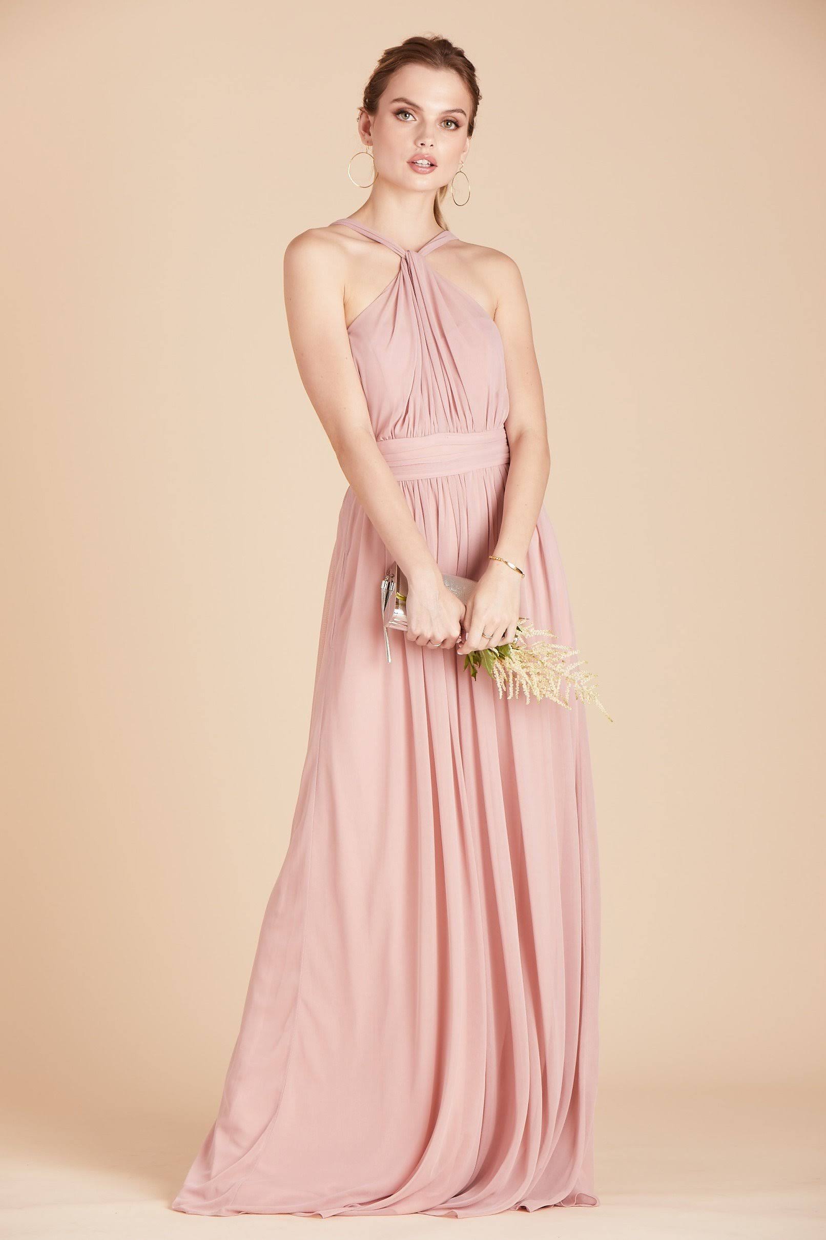 Birdy Grey Kiko Bridesmaid Dress in Dusty Rose XL / Dusty Rose