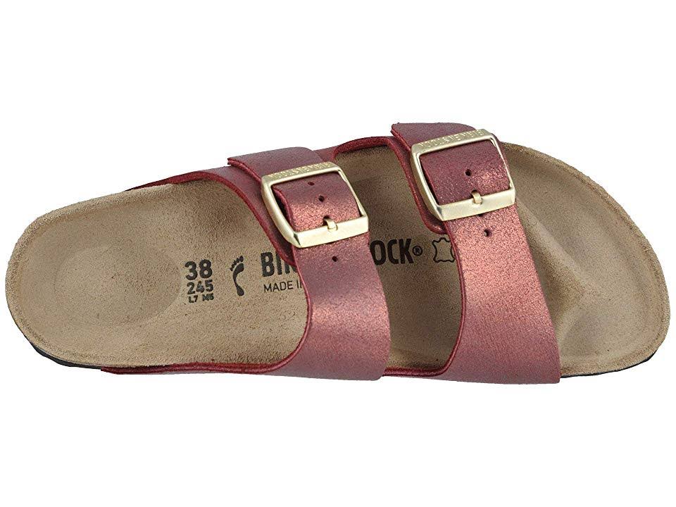 Birkenstock Women's Arizona Washed Metallic, Port Size: 39 N