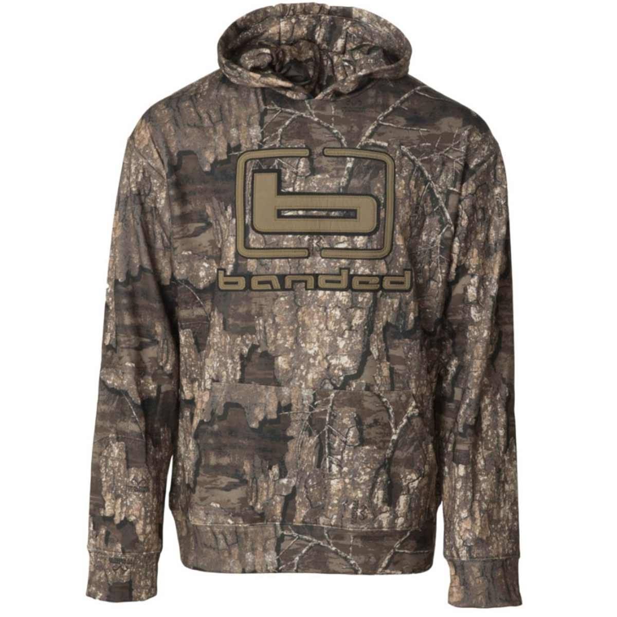 Banded Gear B-Logo Camo Hoodie, Men's, Size: XL, Realtree Timber