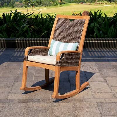 Mansfield Teak Rocking Chair with Cushions