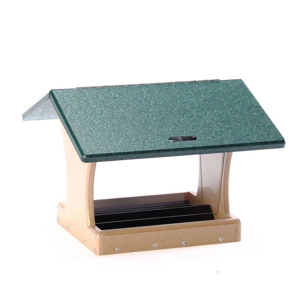 Birds Choice Recycled Double Decker Hopper Platform Bird Feeder