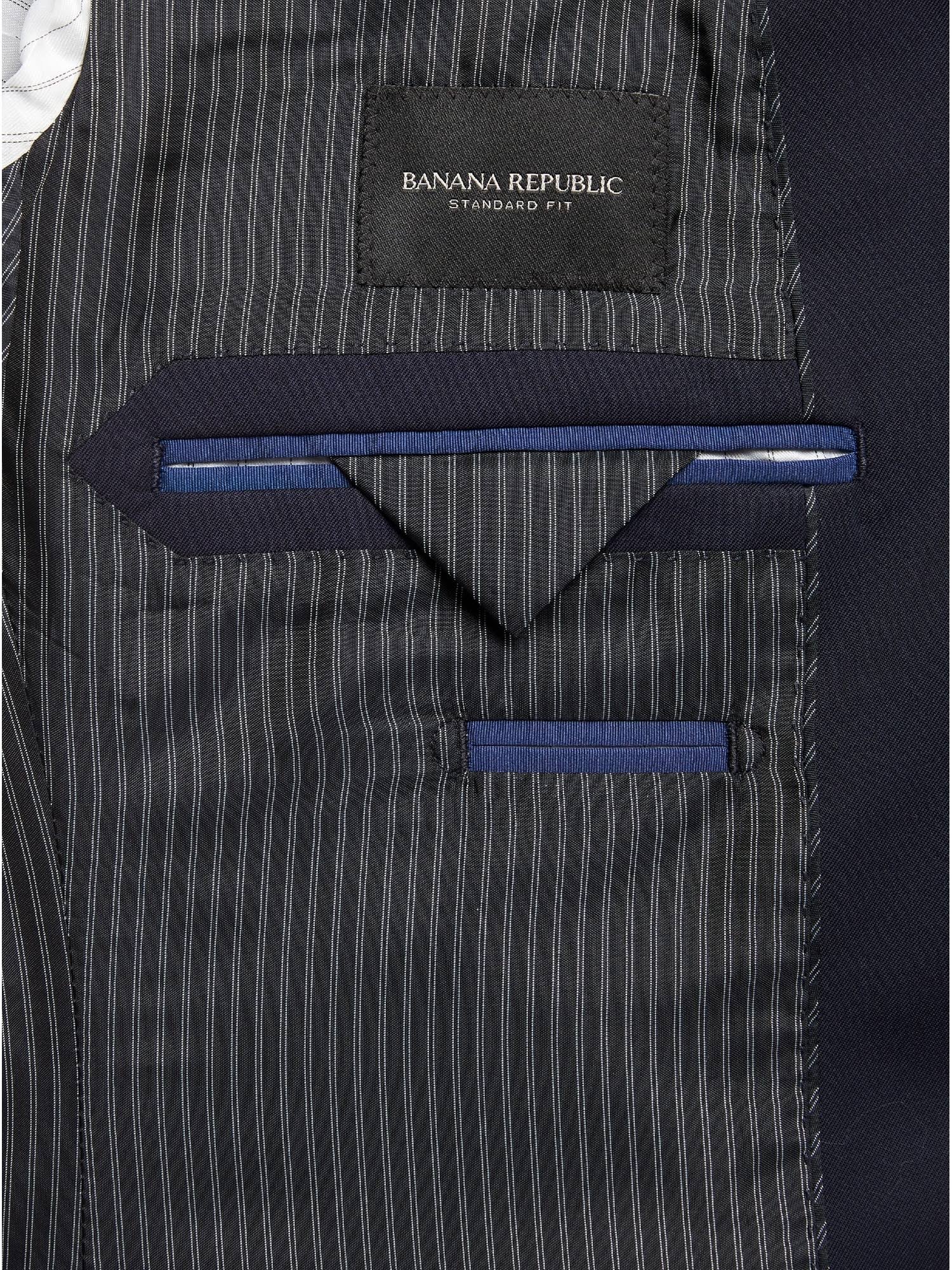 Banana Republic Men's Standard Italian Wool Suit Jacket Navy Size 38 Short