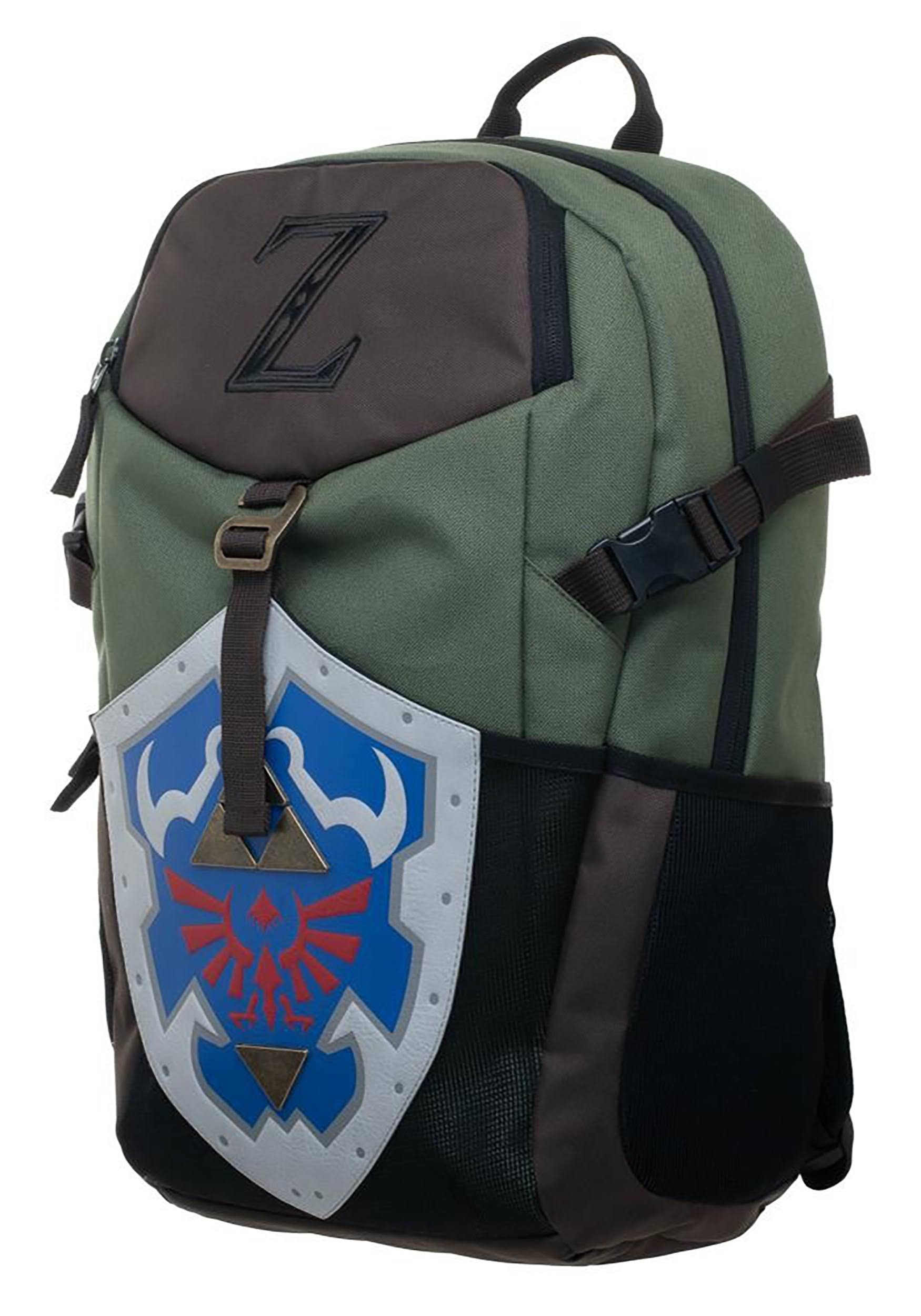 Nintendo Legend of Zelda Link Shield Green Canvas Backpack