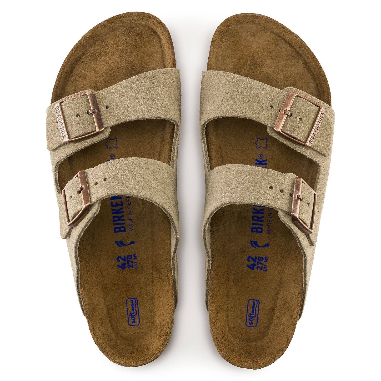 Birkenstock Arizona Soft Footbed - Suede Mocha / 44 / Narrow