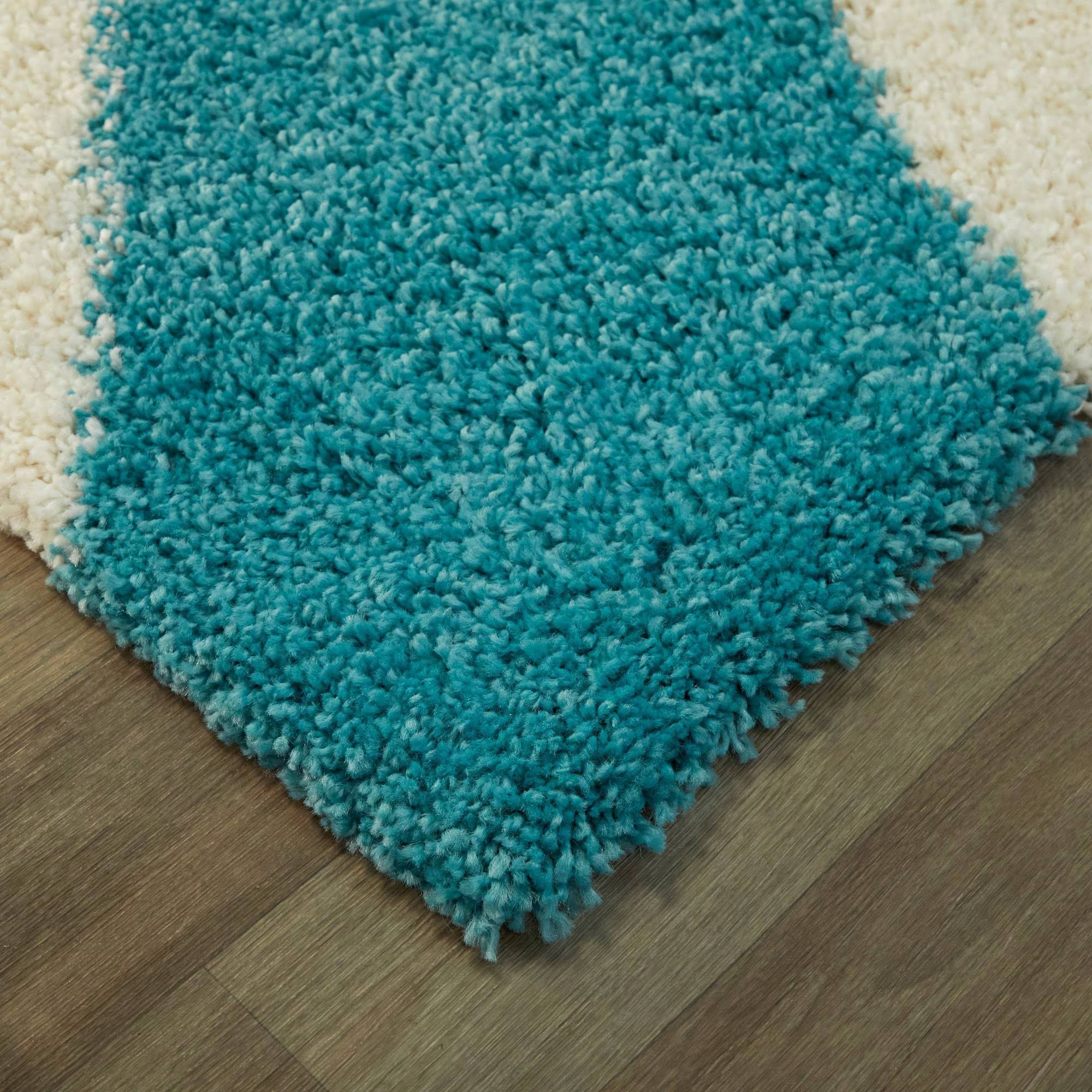 BALTA Helia Yellow 4 ft. x 6 ft. Geometric Shag Area Rug