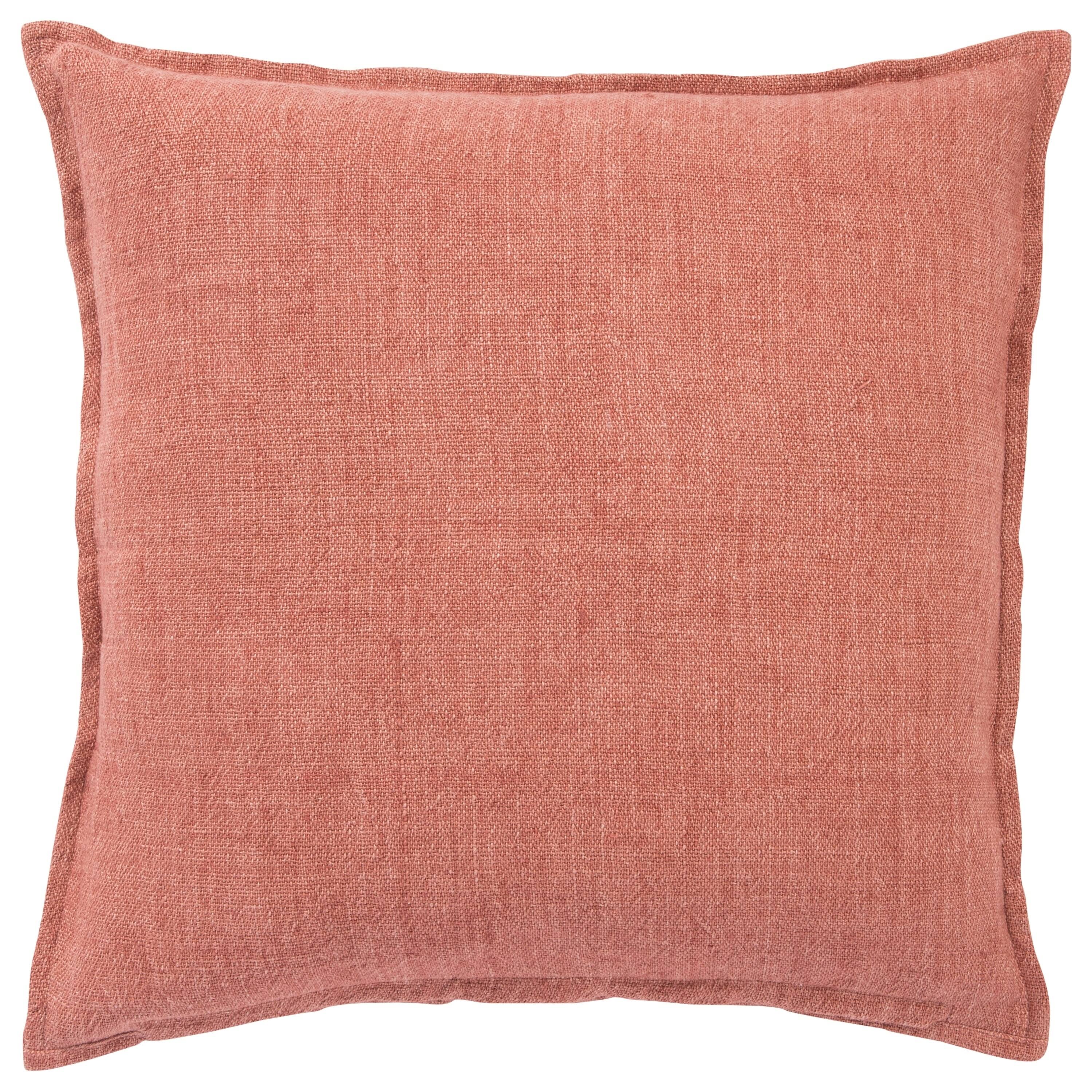 Jaipur Living Bay Solid Red 22 in. Down Throw Pillow